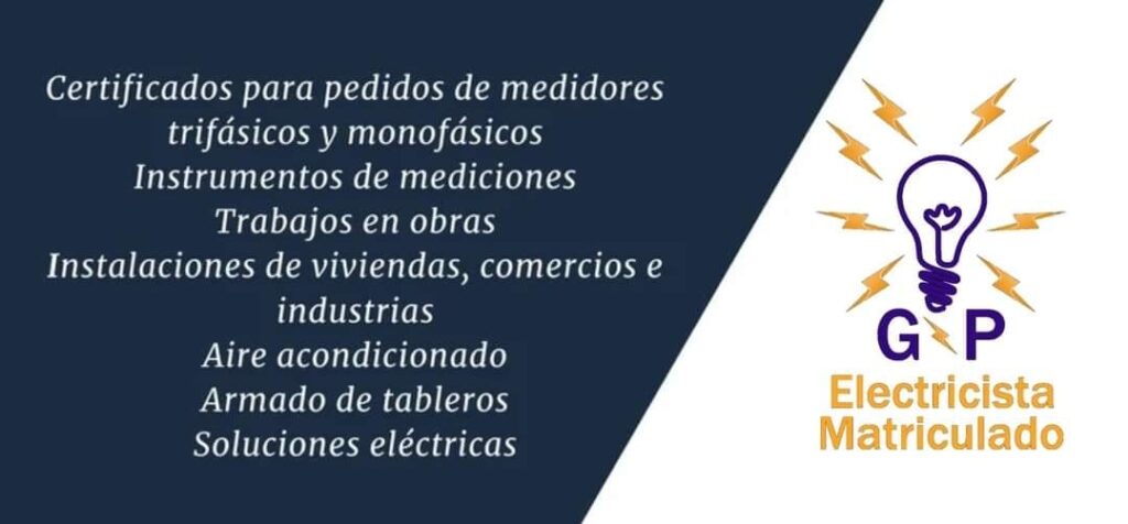 Electricista matriculado -Certificados DCI - Jabalina puesta a tierra - Pilares monofásico y trifásico